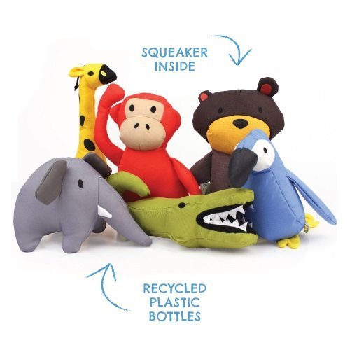 Beco Pets Soft Toy - Aretha the Alligator made from Recycled Plastic Bottles - Toy for Dogs with Squeeker - S - Image 5