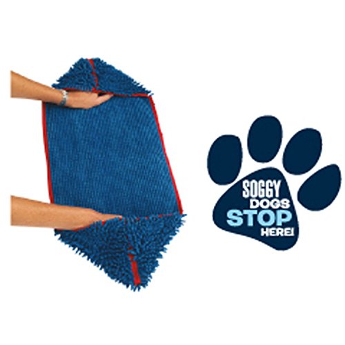 thumbnail image 2 of Soggy Doggy Super Shammy Dog Towel - Microfiber Chenille Towel With Hand Pockets, Extra Absorbent 2 of 13